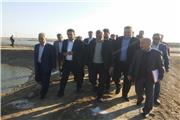 وزیر جهاد کشاورزی از مزرعه پرورش میگوی شور اول در بندرعباس بازدید کرد