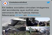 سقوط هواپیمای نظامی در مکزیک